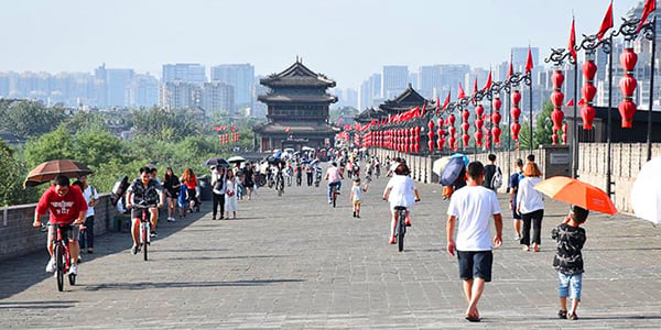 Beijing Datong Xi'an Tour_Walk or Cycle Xi’an’s Ancient City Wall for History & Views